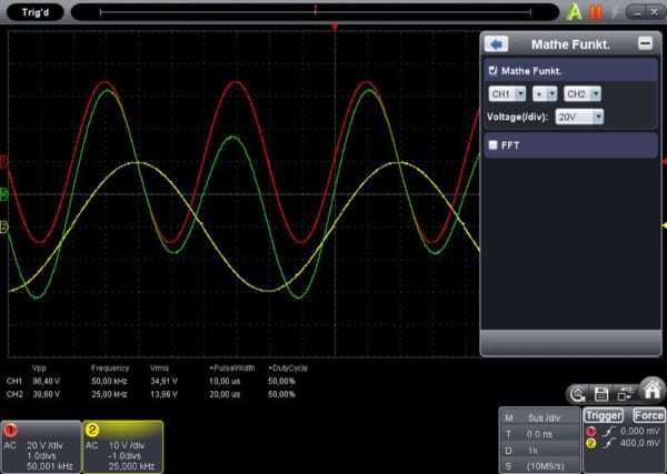 PeakTech® P 1290 20 MHz / 1 CH, 100 MS/s PC oscilloscope with USB - Image 3