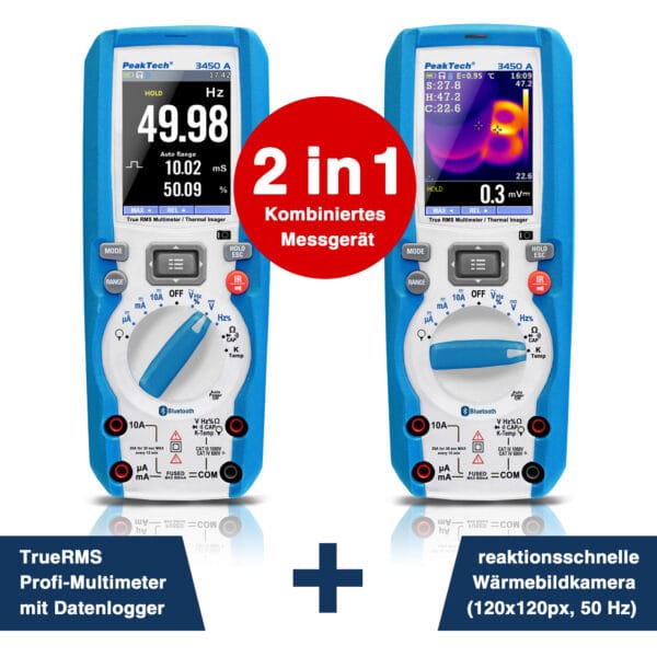 PeakTech® P 3450 A TrueRMS multimeter & thermal imaging camera - Image 2