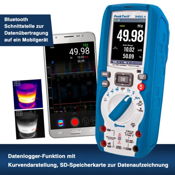 PeakTech® P 3450 A TrueRMS multimeter & thermal imaging camera - Image 4