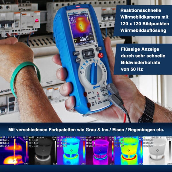 PeakTech® P 3450 A TrueRMS multimeter & thermal imaging camera - Image 5