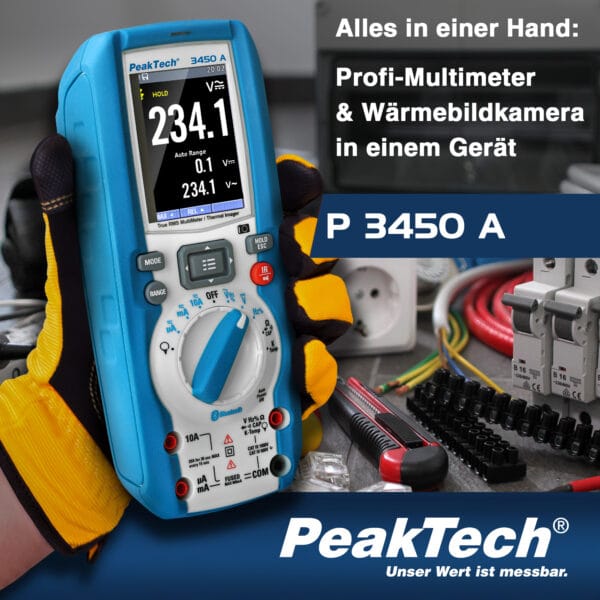 PeakTech® P 3450 A TrueRMS multimeter & thermal imaging camera - Image 8