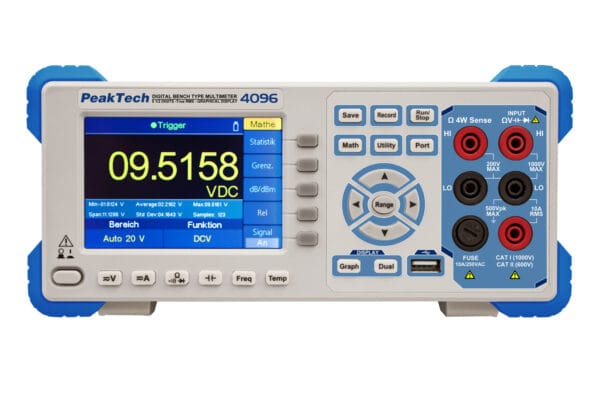 PeakTech® P 4096 Graphical bench multimeter, 200.000 counts & TFT - Image 3