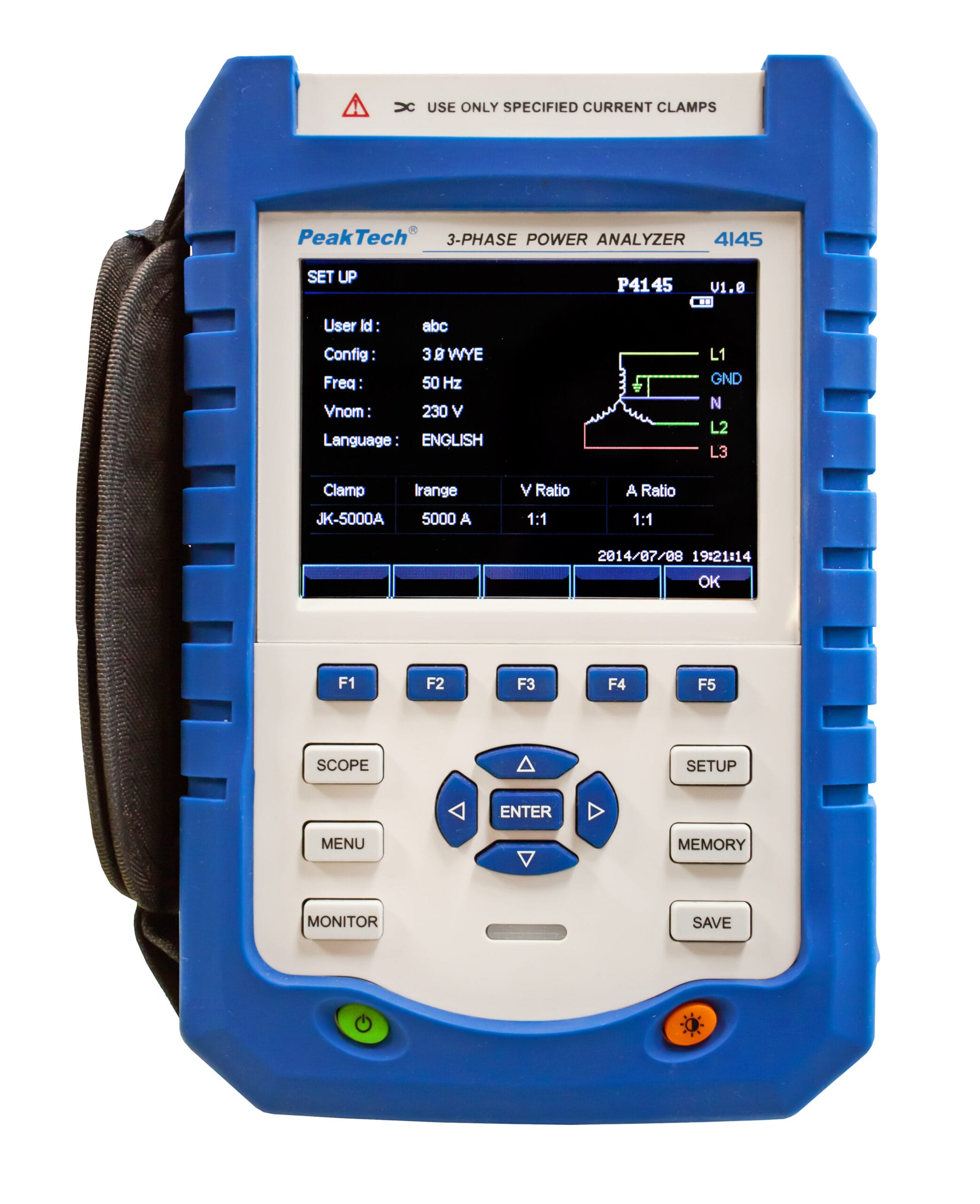 PeakTech® P 4145 Power analyzer with RS-232 C interface