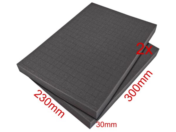 peaktech® p 7300 s foam for aluminum case p 7300 (2 pcs.)