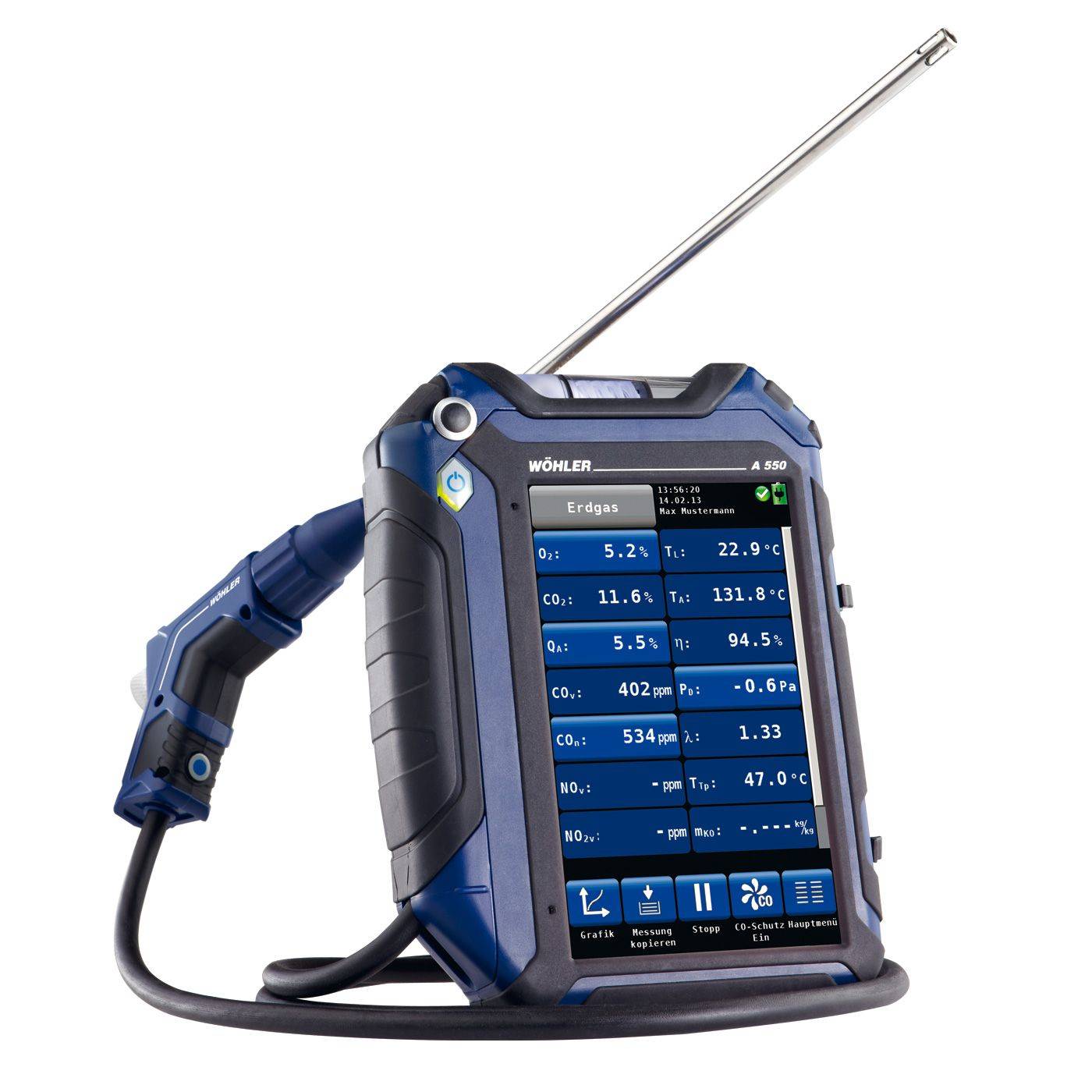 Wöhler A 550 Flue Gas Analyser